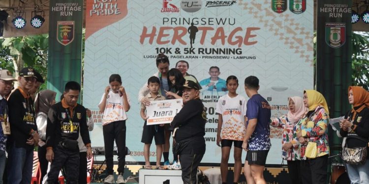 Ratusan Peserta Ikuti Pringsewu Heritage 10 K & 5 K Running