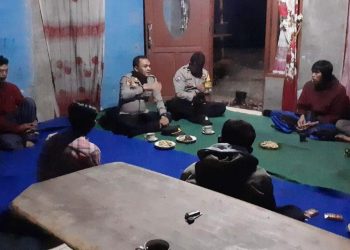 Cegah Kecelakaan Kerja, Kapolsek Kutasari Beri Pembinaan Penderes