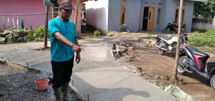 Ketua BPD Desa Setu Omang Abdurrachman Anggaran Dana Desa Setu 2023 di Alokasikan Buat Infrastruktur