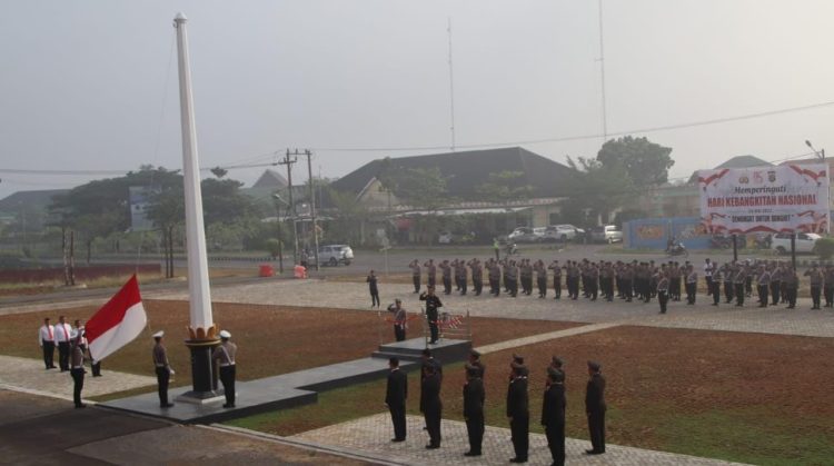 Polres Pringsewu Gelar Upacara Peringatan Hari Kebangkitan Nasional Ke-115