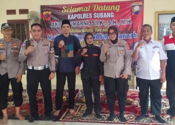 Kapolres Subang Lakukan Teritorial dan Pendekan Ke Masyarakat, Termasuk Ibu – Ibu Pengajian  Majelis Taklim Al Husen