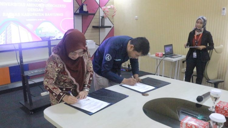 Baznas Banyumas Teken MOU Dengan Amikom, Wujudkan Pemberdayaan Ekonomi UMKM