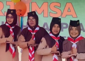 Bangkitkan Semangat Pramuka MI Sibyanul Hilal Plana Gelar Perjumsa