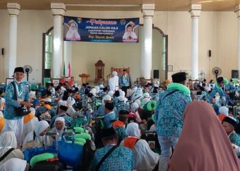 Terjunkan Puluhan Personel Pengamanan, Keberangkatan Jemaah Haji 2023 Berlangsung Kondusif