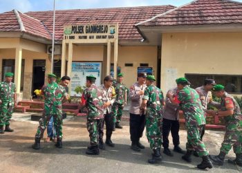 Puluhan Aparat TNI Datangi Polsek Gadingrejo, Ternyata Ini Tujuannya