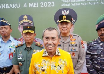 Gubernur Riau Apresiasi Halal Bihalal di Polda Riau, Meningkatkan Semangat Kebersamaan Dan Sinergitas Pemprov Dan TNI-Polri