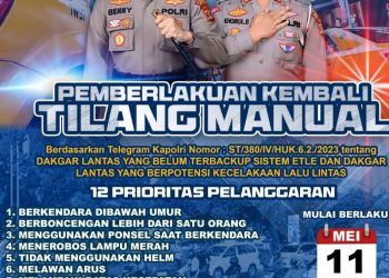 Pelanggaran dan Kecelakaan Meningkat, Polres Pringsewu Kembali Terapkan Tilang Manual