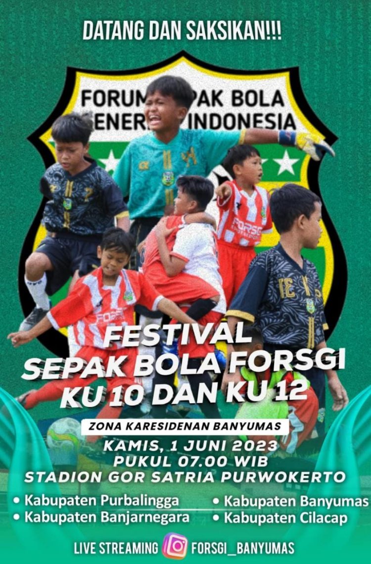 FORSGI Konsen Bina Sepakbola Usia Dini di Karesidenan Banyumas
