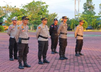 Kapolres Rohil Apel Siaga Dalam Pengamanan Malam Takbiran