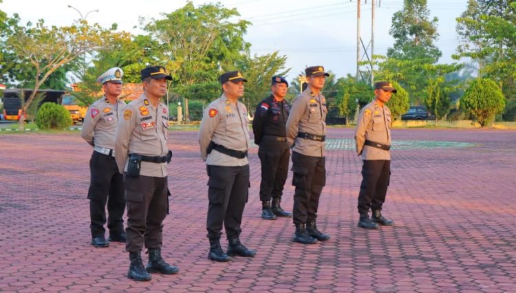 Kapolres Rohil Apel Siaga Dalam Pengamanan Malam Takbiran