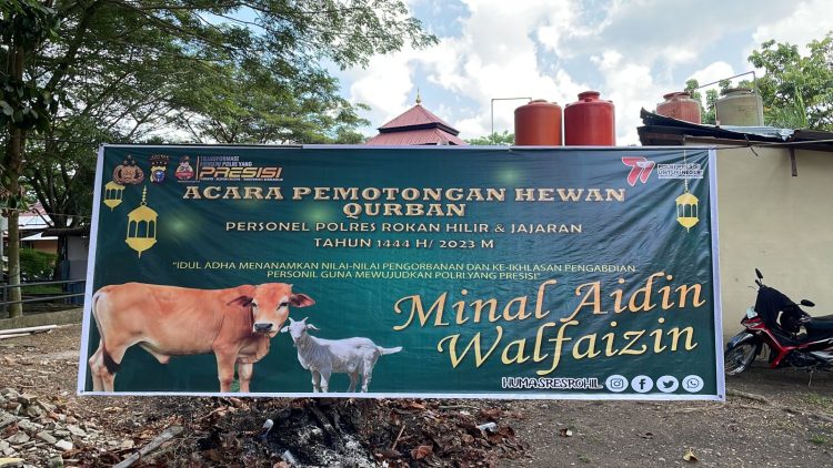 Idul Adha 1444 H 2023, Polres Rohil Sembelih 29 Hewan Qurban