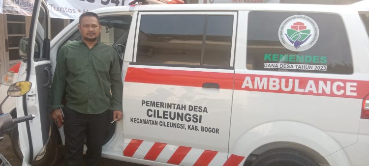 Wow… Akhirnya Warga Desa Cileungsi Miliki 1 Unit Mobil Ambulance Anyar dari DD T.A. 2023
