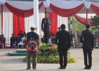 Polres Pringsewu Gelar Upacara Peringatan Hari Bhayangkara Ke-77