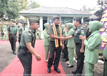 Kunjungan Kerja Danrem 043/Gatam dan Ketua Persit Kartika Chandra Kirana Korcab Rem 043 PD II/SWJ ke Kodim 0424/Tanggamus.