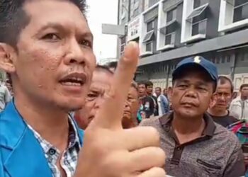 Dua Kubu F.SPTI Kota Pekanbaru Bentrok Di Area Pergudangan Platinum