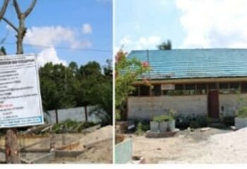 Pembangunan SD Negeri Kartamulia 1 Kecamatan Sukamara Diduga Asal Jadi, Bahan Yang Digunakan Dipertanyakan ?