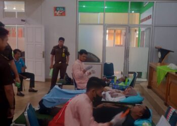 Kejaksaan Negeri Kota Solok Gelar Donor Darah Dalam Rangka HBA (Hari Bhakti Adhyaksa) Ke – 63 Tahun 2023