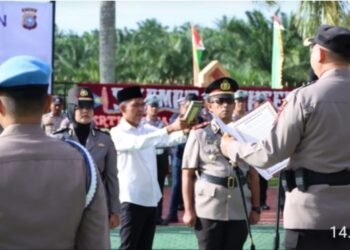 AKBP Asep Sujarwadi Pimpin Upacara Serah Terima Jabatan Kasat Lantas