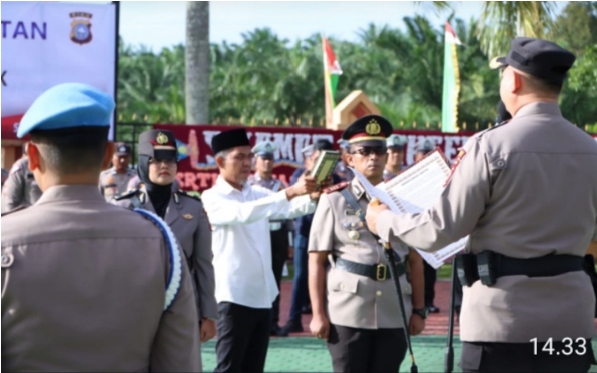 AKBP Asep Sujarwadi Pimpin Upacara Serah Terima Jabatan Kasat Lantas