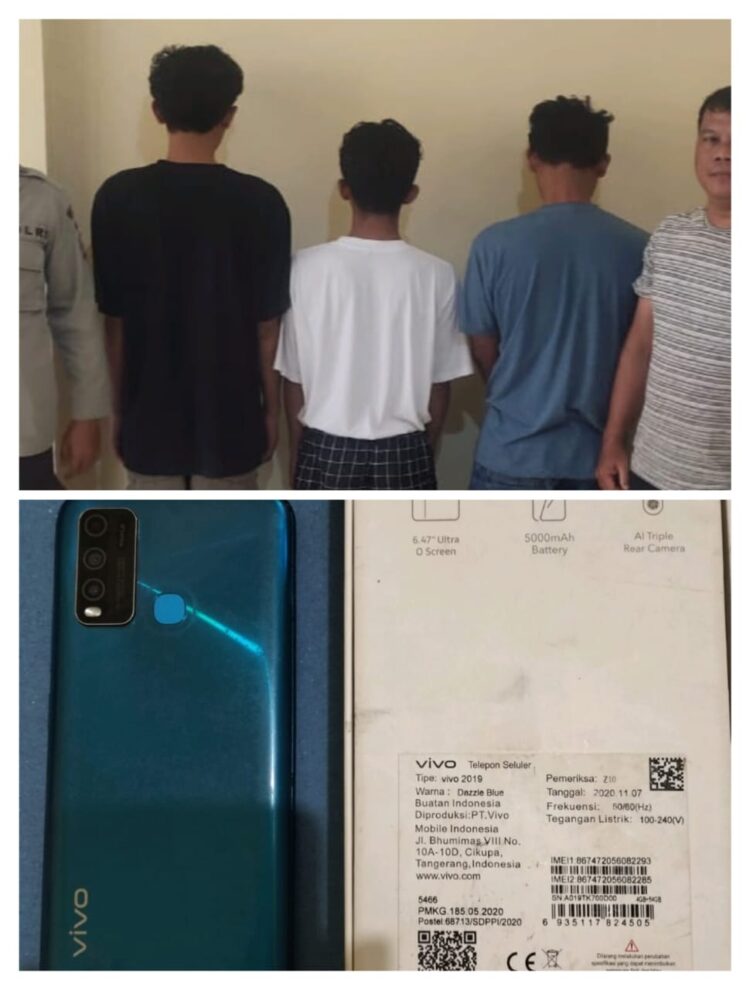 Polsek Talang Padang Dibackup Tekab 308 Polres Tanggamus Bekuk 3 Pelaku Curas