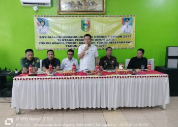 Jelang Pemilu 2024, Kesbangpol Kabupaten Tanggamus Lakukan Sosialisasi Undang-Undang Nomor 7 Tahun 2017 Tentang Pemilihan Umum