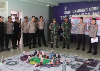 Polres Tangsel Gelar Pengamanan Petandingan Perdana BRI Liga 1 2023/2024 antara Dewa United Vs Arema F.C.