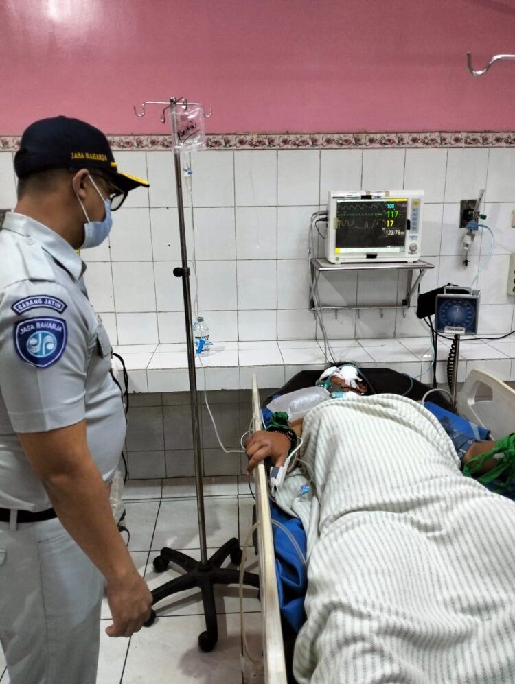 Laka Kereta Api DHOHO VS MINIBUS MPV LUXIO di Jombang Jasa Raharja Jamin Seluruh Korban