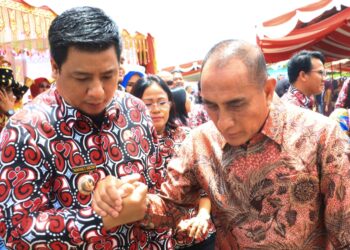 Bupati Samosir Dinobatkan Sebagai Duta Bapak Asuh Anak Stunting Tingkat Sumut