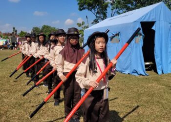 Ratusan Penggalang Kwarran Purwokerto Selatan Ikuti Jambore Ranting