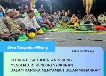 Gebyar 1 Muharram 1445H Kepala Desa Tumpatan Nibung Adakan Syukuran Dan Doa Bersama
