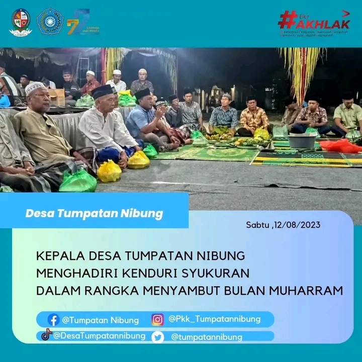 Gebyar 1 Muharram 1445H Kepala Desa Tumpatan Nibung Adakan Syukuran Dan Doa Bersama