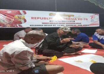 Rt.13 Kelurahan Sidorejo Rayakan HUT RI Ke – 78, Suguhkan Berbagai Perlombaan