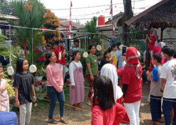 Semarak HUT Kemerdekaan RI ke-78 Warga Rt 004 Rw 04 Pasir Putih Sawangan Depok Turut Dimeriahkan Dengan Berbagai Ragam Perlombaan