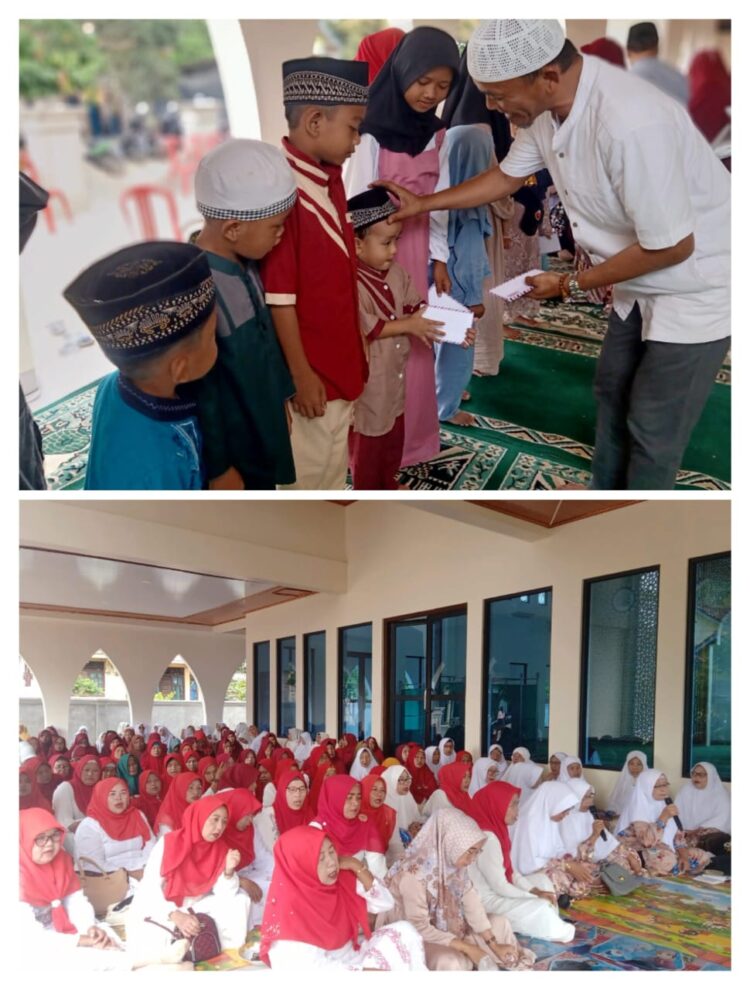 Peringati Tahun Baru Islam 1445H, dan HUTRI Ke 78 Majelis Taklim Attaqwa Banjar Agung Udik Santuni Yatim Piatu