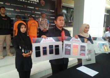 Satreskrim Polres Karawang Berhasil Menangkap 2 Pelaku Perjudian Online