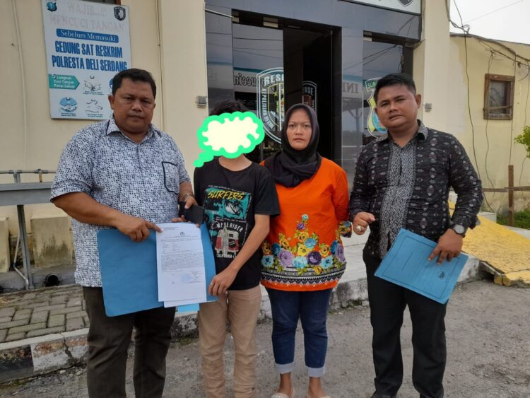 Pelaku Penganiayaan Anak Di Desa Paya Gambar, Resmi Di Laporkan Ke Mapolres Deli Serdang