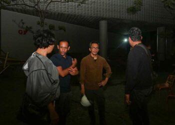Mendikbudristek Meninjau Kebakaran Gedung A Museum Nasional       