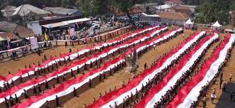 Ratu Anita, Hari Kesaktian Pancasila, Bendera Merah Putih Sepanjang 1001 Meter Dibentangkan di Kabupaten Pandeglang