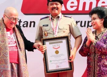 Diikuti oleh 41.625 Pegawai, Deklarasi Antikorupsi Kementerian ATR/BPN Pecahkan Rekor MURI