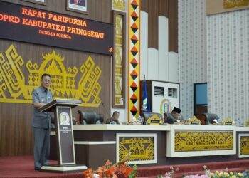Pj. Bupati Pringsewu Sampaikan RAPBD 2024