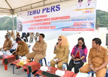 Jelang Pelaksanan Event Aquabike, Pemkab Samosir Gelar Temu Pers