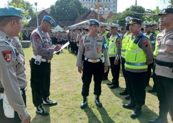 Subsatgas Banops Jamin Disiplin Personel Pengamanan Piala Dunia U-17:  Propam Laksanakan Pengecekan Rutin