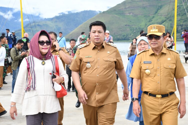 Bupati Samosir Bersama Kapoldasu Mengecek Pengamanan Aquabike