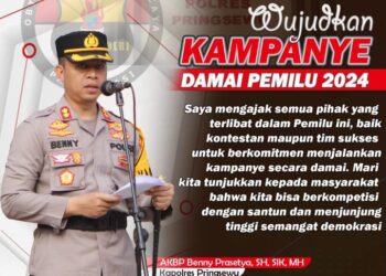 Polres Pringsewu Ajak Kontestan dan Tim Sukses Pemilu 2024 Untuk Melaksanakan Kampanye Damai