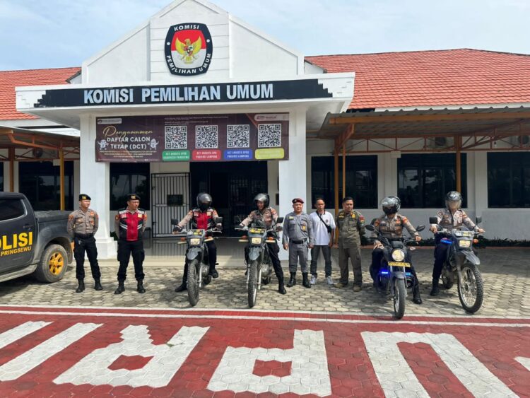 Masuki Masa Kampanye, Polres Pringsewu Terus Intensifkan Kegiatan Patroli di Lokasi Strategis