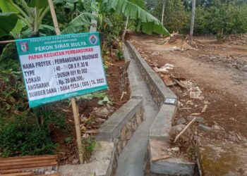 Masyarakat Apresiasi Adanya Pembangunan Drainase Di Pekon Sinarmulya
