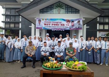 Upacara HUT PGRI Ke 78 Kecamatan Ciawi Berlangsung Sangat Khikmat