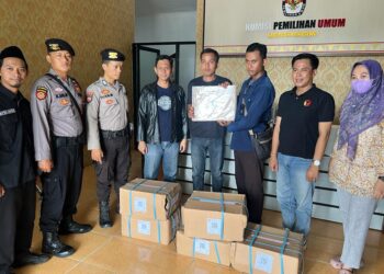 Polres Pringsewu Kembali Amankan Kedatangan Logistik Pemilu