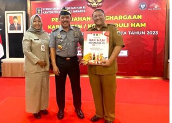 Jakarta Utara Raih Penghargaan Sebagai Kota Peduli HAM 2023