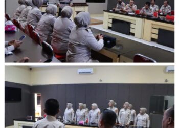 ASN Polri Polres Tanggamus Ikuti Sosialisasi Netralitas Pemilu 2024